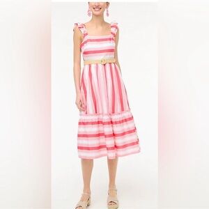 J. Crew Multicolor Striped Sleeveless Dress Size 6